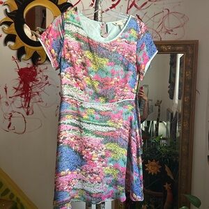 Yumi Multicolor Floral Mini Dress 6/8
